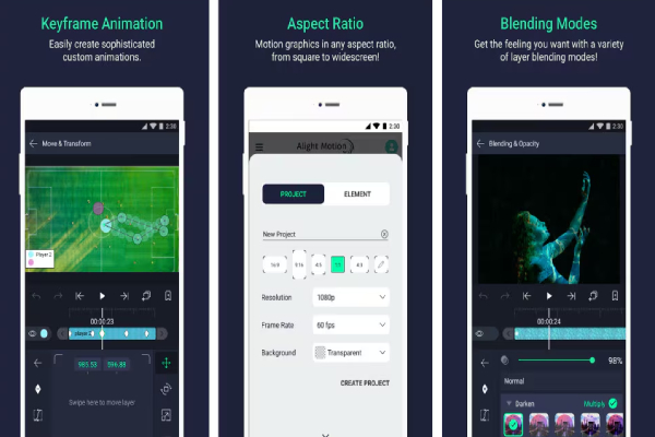 Understanding Alight Motion Interface